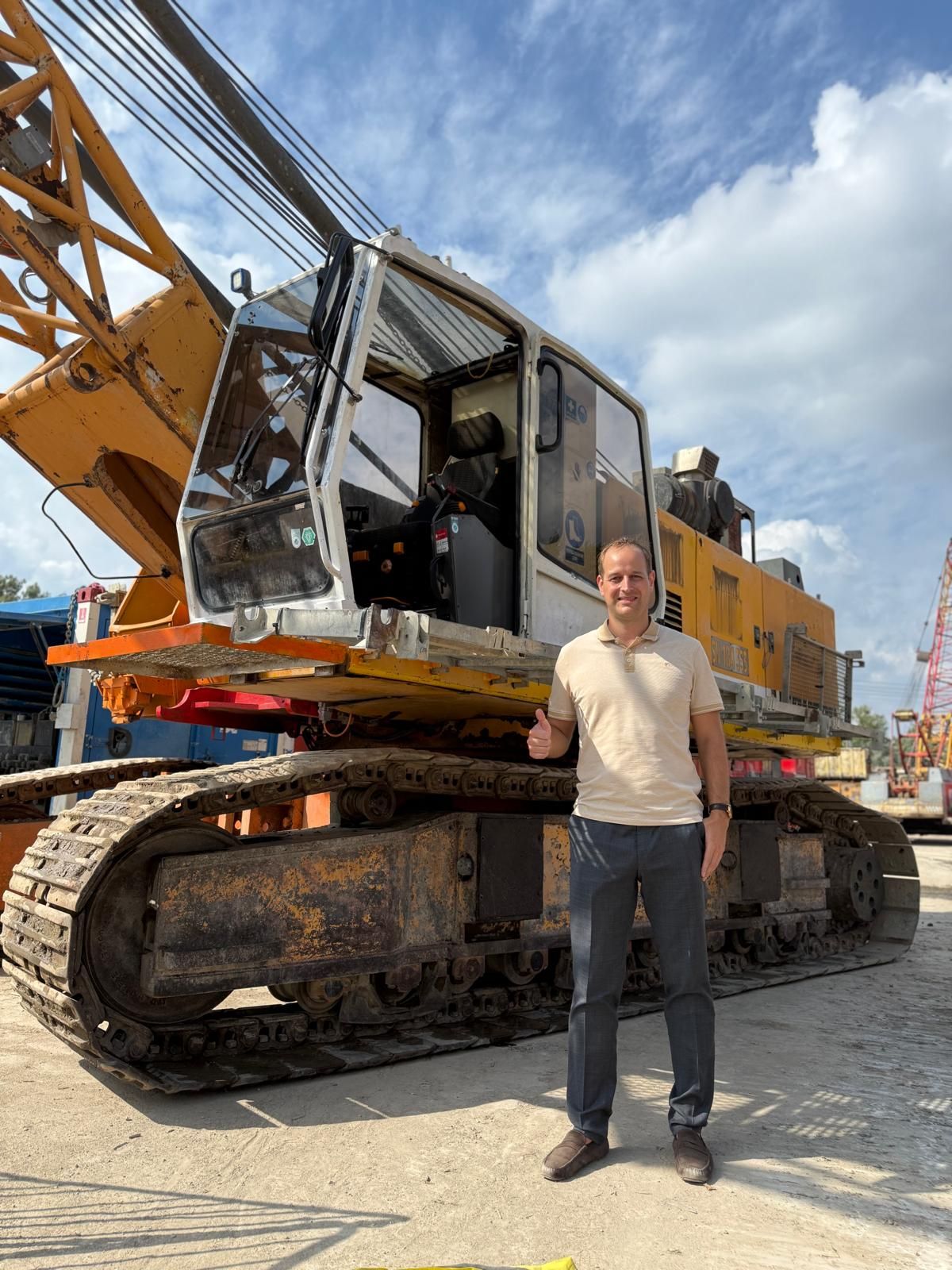 International transportation of industrial equipment from Poland to Morocco (crawler crane, 67 tons, multimodal: road + sea)