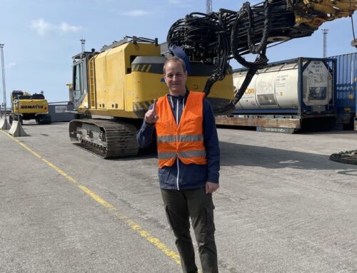 International transportation of oversized equipment from Poland to Kazakhstan (door-to-door, 62 tons, RO-RO + rail)